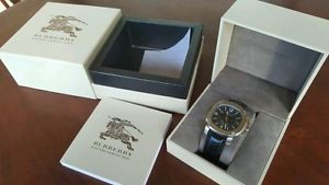 BRAND NEW BURBERRY BBY1002 THE BRITAIN AUTOMATIC ALLIGATOR LEATHER MEN'S