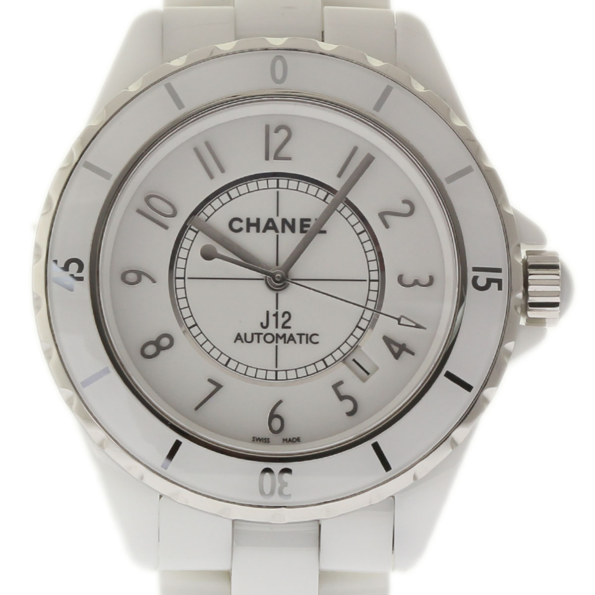 Chanel J12 H2981 42mm White Ceramic Automatic Unisex Box/2YearWarrany #I1066