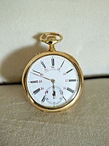 Antique A Lange & Sohne 18k Gold Pocket Watch Frederico Krussmann