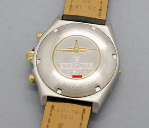 BREITLING CHRONOMAT BLACK 81950A AUTOMATIC CHRONOGRAPH watch, new original strap