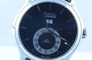 EBEL MONTRE AUTOMATIQUE POUR HOMMES HEXAGONE ACIER/ACIER