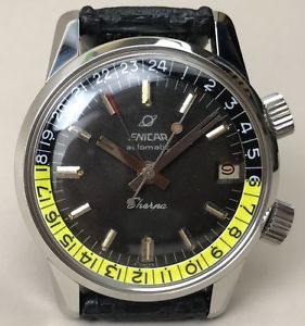 Vintage Enicar Sherpa Compressor GMT  Wristwatch