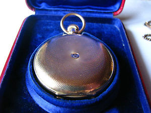 14k 585 GOLD SAVONETTASCHENUHR ALLE 3DECKEL GOLD VON CARL SUCHY&SÖHNE wien