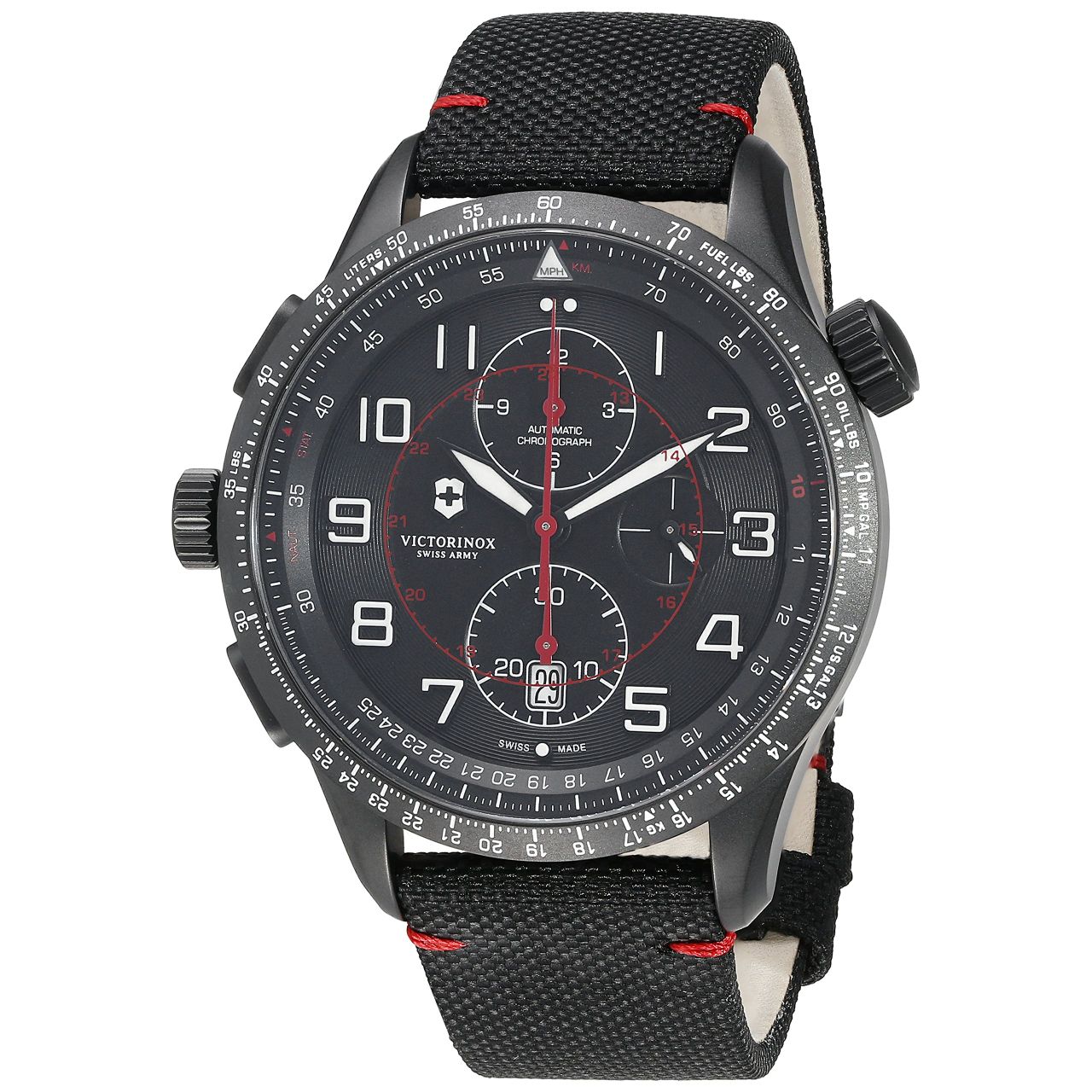 Victorinox Men's 'AirBoss' Swiss Stainless Steel Automatic Watch (Model: 241716)