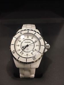 Chanel J12 Watch Diamonds Box Papers H1628