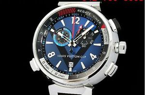Louis Vuitton Tambour Regatta Navy 44 Mens Watch Q102D0