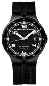 Porsche Design Flat Six Automatic Black PVD Steel Mens Watch 6351.43.04.1254