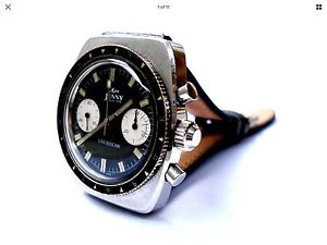 Vintage JENNY Caribbean Diver Swiss Chronograph Valjoux 7733 200m 1968c