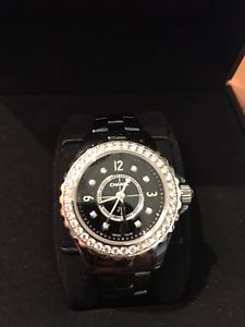 Chanel J12 Black, Ceramic, Diamond Watch 29mm