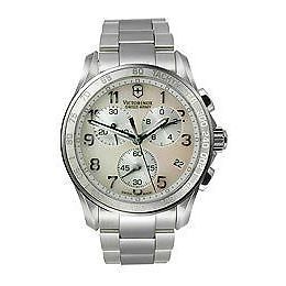 Victorinox Chrono Classic Mother of Pearl Dial Stainless Steel Ladies Watch 2490