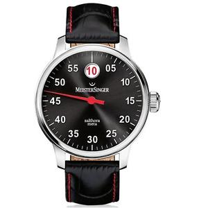 MEISTERSINGER MEN'S SINGLE HAND SALTHORA META 43MM AUTOMATIC WATCH SAM907