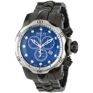 Invicta 13907 Mens Blue Dial Analog Quartz Watch with Stainless Steel Strap