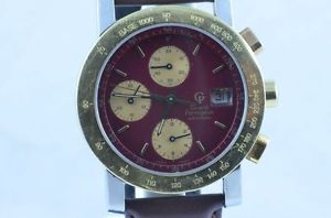 GIRARD-PERREGAUX MONTRE POUR HOMME CHRONOGRAPHE AUTOMATIQUE 7000 ACIER/DORÉ DORÉ