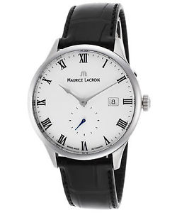 Maurice Lacroix MP6907-SS001-112 Men's Masterpiece Auto Black Leather