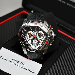 New, Authentic TONINO LAMBORGHINI Men's Spyder 1103 Chronograph Leather Watch
