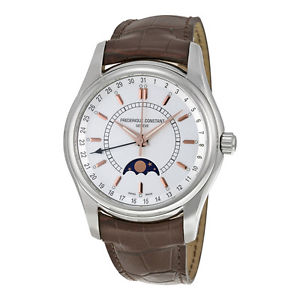 Frederique Constant Index Moon Phase Stainless Steel Mens Watch 330V6B6