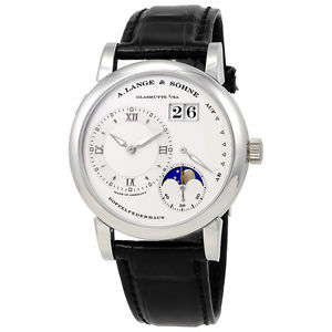 A Lange and Sohne Moonphase Silver Dial Platinum Mens Watch 109.025