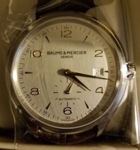 Baume and Mercier Clifton Silver Dial Mens Watch 10054