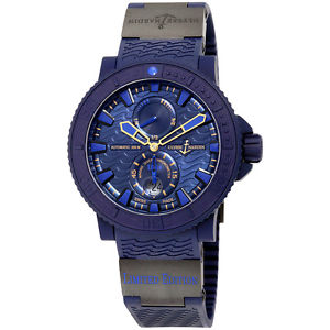 Ulysse Nardin Marine Diver Blue Ocean Automatic Rubber Mens Watch 263-99LE-3C