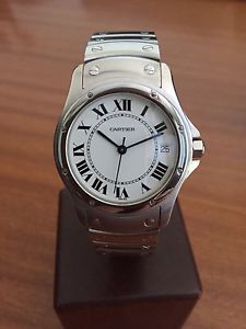 Cartier Santos Ronde ref 1920-1 unisex automatico acciaio con box