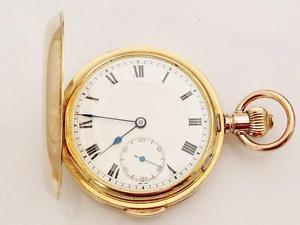 Swiss Quarter Repeater 14K Gold filled Open Face Case Pocket Watch Great No.181