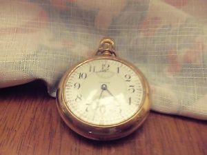 Antique 18 Size American Waltham 23 jewel model 1892 wind indicator Pocket Watch