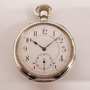 A. LANGE & SÖHNE LEPINE TASCHENUHR BEOBACHTUNGSUHR 59mm SILBER UHR ZERTIFIKAT