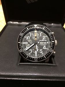 fortis B-42 Marinemaster Chronograph  an Gummiband mit Faltschliesse Taucheruhr