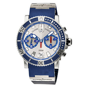 Ulysse Nardin Maxi Marine Diver Silver Dial Mens Watch 8003-102-3/91
