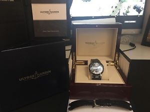 Ulysse Nardin Executive Dual Time 243-00 Wrist Watch for Men; Two Watch Bands