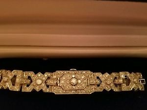 Vintage Ladies' Platinum and Diamond Bracelet Watch