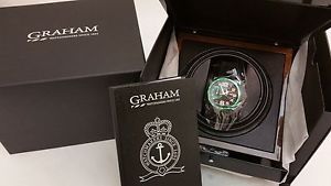 Graham Silverstone Black/Green Chronograph Luxury Swiss Watch 2SAAB.B02A 44mm