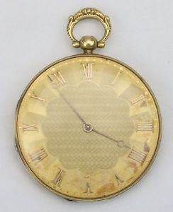 Antique Ferdinand Melly 18k Gold Pocket Watch Working Accurately 52.3g