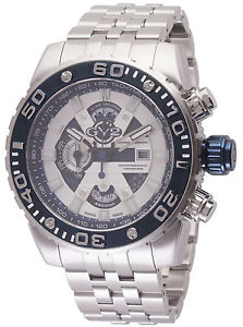 GV2 by Gevril Men's 1400B Octopus Chronograph Luminous Steel Date Wristwatch
