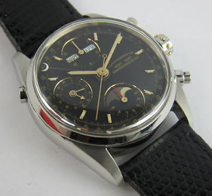 EBERHARD NAVY MASTER COMPLETE CALENDAR MOON PHASE REF31111 CHRONOGRAPH AUTOMATIC