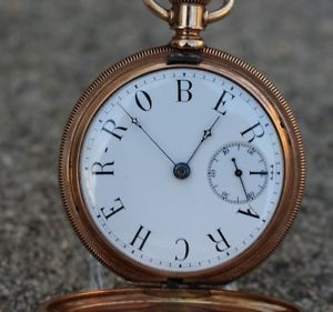 1887 Waltham 14K Solid Gold Pocket Watch 55MM