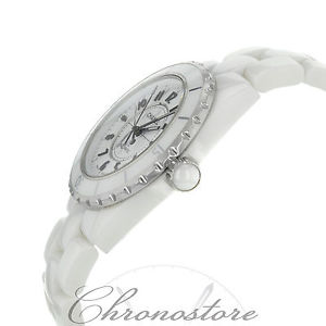 Chanel J12 H0970 White Ceramic Mid Size Automatic Unisex Watch