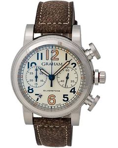 Graham Vintage Silverstone Vintage 44 Chronograph Watch - 2SABS.W01A.L18S