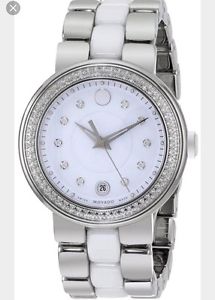 Womans Movado Diamond Ceramic Watch