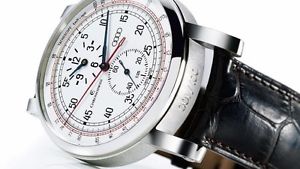 Audi Herren Chronograph Tachoscope Platin Armbanduhr Audi Design limitiert