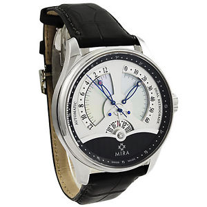 Mira Classic Merveille De L'Espace Dual Retrograde Automatic Mens Watch M103SSV