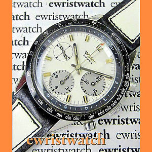 Vintage 1960's Wyler Incaflex Chronograph SS Case Valjoux 72  -UNTOUCHED DIAL