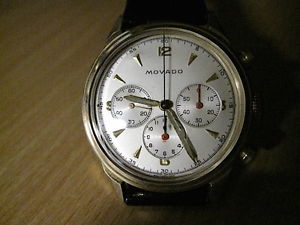 VINTAGE, MOVADO 95M 3 REG. CHRONOGRAPH WRISTWATCH, 14K.