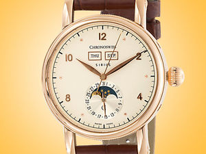Chronoswiss Sirius Triple Date 18K Rose Gold Automatic Men's Watch MSRP: $17,240