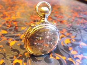 FULL HUNTER CASE Elgin Pocket Watch SOLID 18k GOLD SCALLOP CASE 83 GRAMS 1883