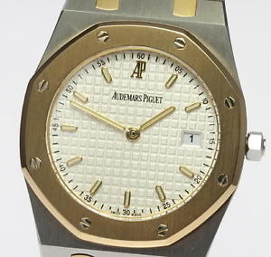Good con! Audemars Piguet Royal Oak Men's 2 tone Quartz 33mm Wrist Watch_321715