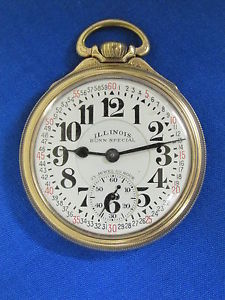 NICE - Illinois - #28 - Bunn Special - 23J/60H - 10K GF - Railroad Pocket Watch