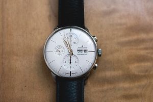 Junghans Meister Chronoscope Chronograph Automatic Day/Date 027/4121.44 Leather