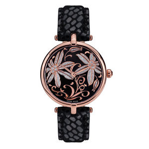 Mathieu Legrand Fleurs Volantes Rosegold IP Schwarz MLG-2003B Swiss Made