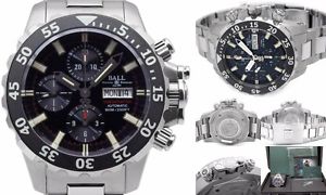 BALL Nedu Pro Engineer Hydrocarbon Diver Watch DC3026A Used Mint Black